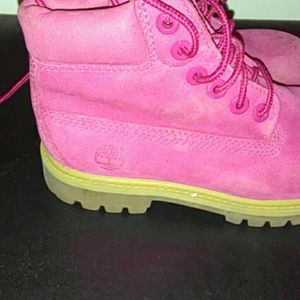 Kid Pink Timberland Boot